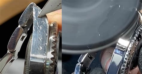 removing scratches from Rolex watch